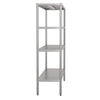 Stainless Steel Shelving Unit ECO - 1800x500mm - with 4 shelves (ADJUSTABLE)