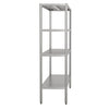 Półka ze stali nierdzewnej ECO - 2000x500x1800mm - 4 półek przestawnych - Nośność na półkę: 70kg