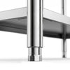 Półka ze stali nierdzewnej ECO - 1400x500x1800mm - 4 półek przestawnych - Nośność na półkę: 70kg - z regulowanymi stopkami - w zestawie: elementy montażowe