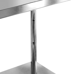 Półka ze stali nierdzewnej PREMIUM - 1600x500x1800mm - 4 półek regulowane - Nośność na półkę: 80kg - z regulowanymi stopkami