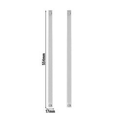 Szyny ze stali nierdzewnej - 554 mm - kompatybilne z KSH136, KSH177 i KSH223