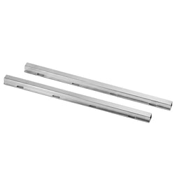 Stainless steel rails - 1x left & 1x right - 530 mm - GN 1/1 with plastic grid support - GN 1/1 - 325x530 mm
