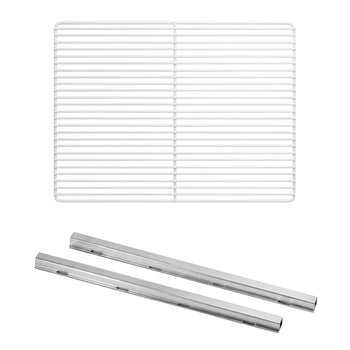 (2 szt.) Prowadnica półki - z plastyfikowanym rusztem - EN 600x400 - 1050x410mm - Długość: 650mm - kompatybilny z BGI, BKGI, BKI, BTGI, BZI, POI (głębokość 800mm)