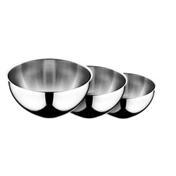 3 - częściowy zestaw misek ze stali nierdzewnej - Ø 160, 200, 240 mm