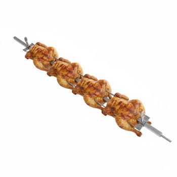 Sztyca do rożna do kurczaków z stali nierdzewnej - 965x60x70mm - 2.9kg - kompatybilny z GHKM424 - B