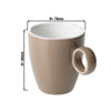 (6 szt.) Filiżanka do espresso BART COLOUR CAFE – 65 ml – brązowa