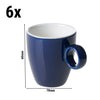 (6 szt.) Filiżanka do espresso BART COLOUR CAFE – porcelana – 65 ml – niebieska