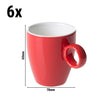 (6 szt.) Filiżanka do espresso BART COLOUR CAFE – 65 ml – czerwona