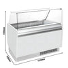 Lada na lody LIAM – 1310 mm – na pojemniki na lody 10+10x 5 L – chłodzenie statyczne – biała
