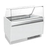 Lada na lody LIAM – 1310 mm – na pojemniki na lody 10+10x 5 L – chłodzenie statyczne – biała