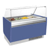 Lada na lody LIAM – 1560 mm – na pojemniki na lody 13+13x 5 L – chłodzenie statyczne – niebieska