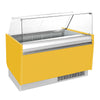Lada na lody LIAM – 1560 mm – na pojemniki na lody 13+13x 5 L – chłodzenie statyczne – żółta