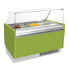 Lada na lody LIAM – 1560 mm – na pojemniki na lody 13+13x 5 L – chłodzenie statyczne – jasnozielona