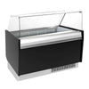 Lada na lody LIAM – 1560 mm – na pojemniki na lody 13+13x 5 L – chłodzenie statyczne – czarna