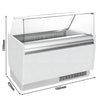 Lada na lody LIAM – 1560 mm – na pojemniki na lody 13+13x 5 L – chłodzenie statyczne – biała