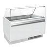 Lada na lody LIAM – 1560 mm – na pojemniki na lody 13+13x 5 L – chłodzenie statyczne – biała