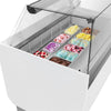 Lada na lody LIAM – 1560 mm – na pojemniki na lody 13+13x 5 L – chłodzenie statyczne – biała