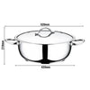 Saucepan - Stainless Steel - 16L - Ø 400mm - Height: 160mm - incl. Lid