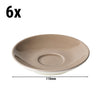 (6 szt.) Spodek do espresso BART COLOUR CAFE – Ø 110 mm – brązowy