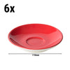 (6 szt.) Spodek do espresso BART COLOUR CAFE – Ø 110 mm – czerwony