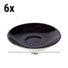 (6 szt.) Spodek do espresso BART COLOUR CAFE – Ø 110 mm – czarny