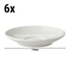(6 szt.) Spodek do espresso BART – porcelana – Ø 110 mm – kość słoniowa