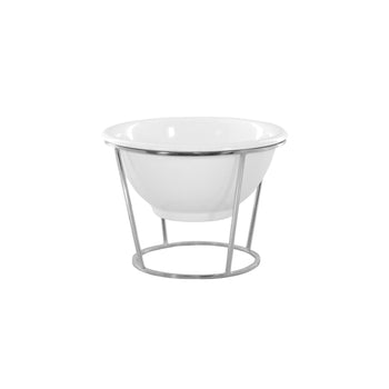 Etażer / Stojak bufetowy - Chromowany - włącznie z 1 miską z melaminy - okrągły - Prime Gastro