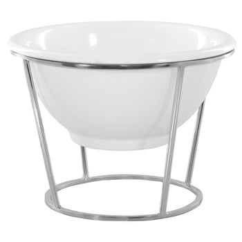 Etażer / Stojak bufetowy - Chromowany - włącznie z 1 miską z melaminy - okrągły - Prime Gastro