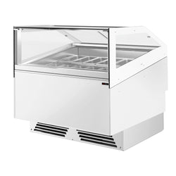 Witryna do lodów ADAM - 1201mm - Obieg wymuszony - z oświetleniem LED - na 12x 5l pojemników na lody lub 8x 7l pojemników na lody - Biały
