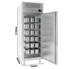 Premium PLUS ice cream freezer - EN 60x80 - 1628 liters - with 1 door