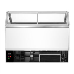 Lada na lody NOLAN - 1730 mm - konwekcyjna - na 18 pojemników 5 L - Biała
