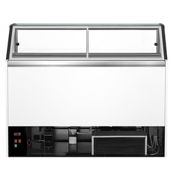 Lada na lody THEO - 1771 mm - konwekcyjna - na 9 pojemników na lody o pojemności 5 litrów - biała