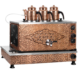 Elektryczny miedziany czajnik do herbaty - 870 mm - 33 litry