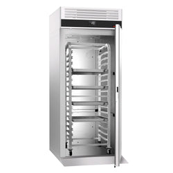 Szafa mroźnicza ze stali nierdzewnej PREMIUM - GN 2/1 - EN 600x400 - 700L - 910x1210mm - 1 drzwi - na wózek (roll-in) EN 600x400; chłodzenie wentylowane