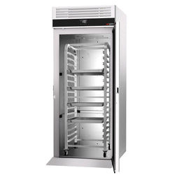 Szafa mroźnicza ze stali nierdzewnej PREMIUM - GN 2/1 - EN 600x400 - 700L - 910x1210mm - 1 drzwi - na wózek (roll-in) EN 600x400; chłodzenie wentylowane