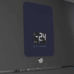 Szafa mroźnicza do lodów Premium PLUS – stal nierdzewna – na pojemniki na lody 48x 5 L lub 32x 7 L – od -25 do -12 °C – antracytowa