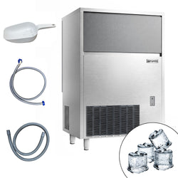 Kostkarka do lodu Premium PLUS – kształt: cylinder – 93 kg/24 h – z zasobnikiem o pojemności 60 kg