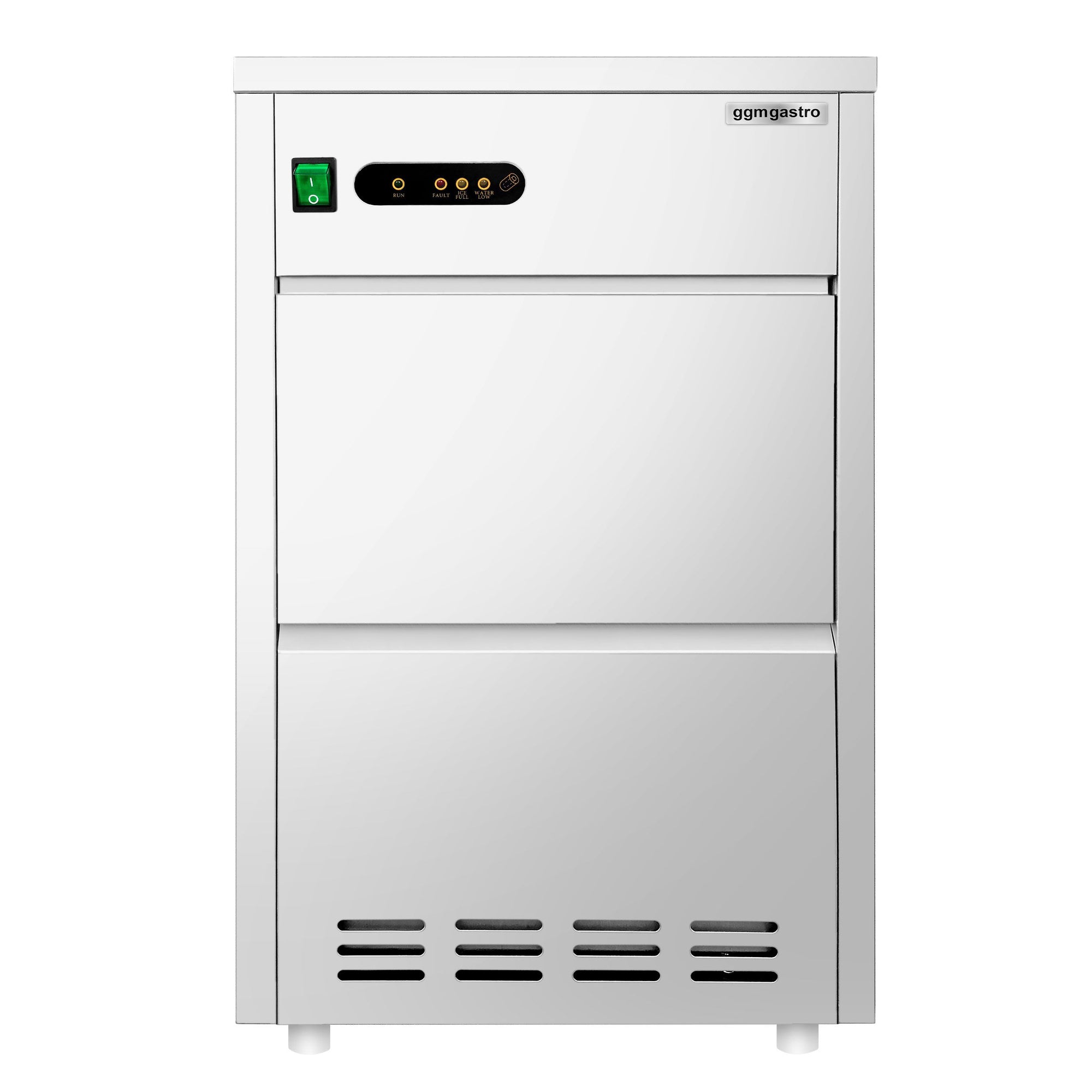 Kostkarka do lodu - Wydrążony cylinder - 28 kg/ 24 godz. - Chłodzona wodą - Prime Gastro