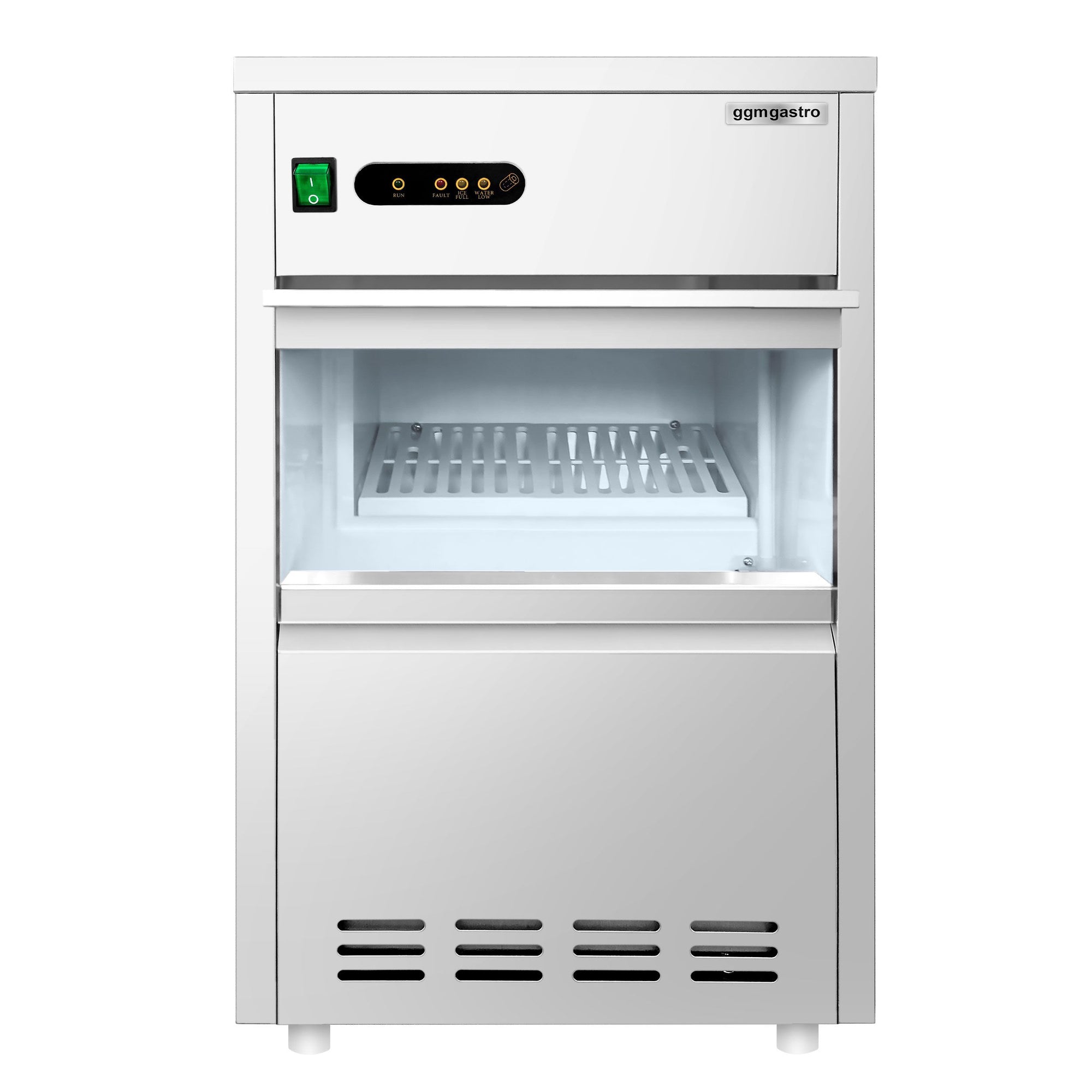 Kostkarka do lodu - Wydrążony cylinder - 28 kg/ 24 godz. - Chłodzona wodą - Prime Gastro