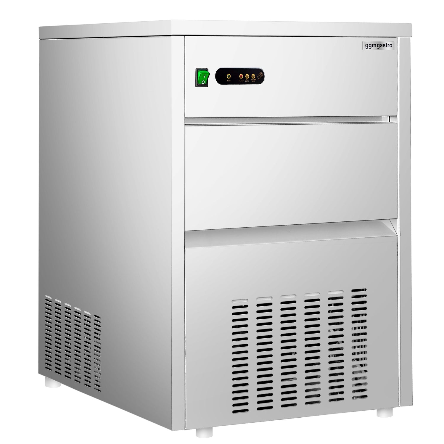 Kostkarka do lodu - wydrążony cylinder - 80 kg/ 24 godz. - Prime Gastro