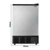 Ice machine – shape: semicircular – 6 kg/24 h