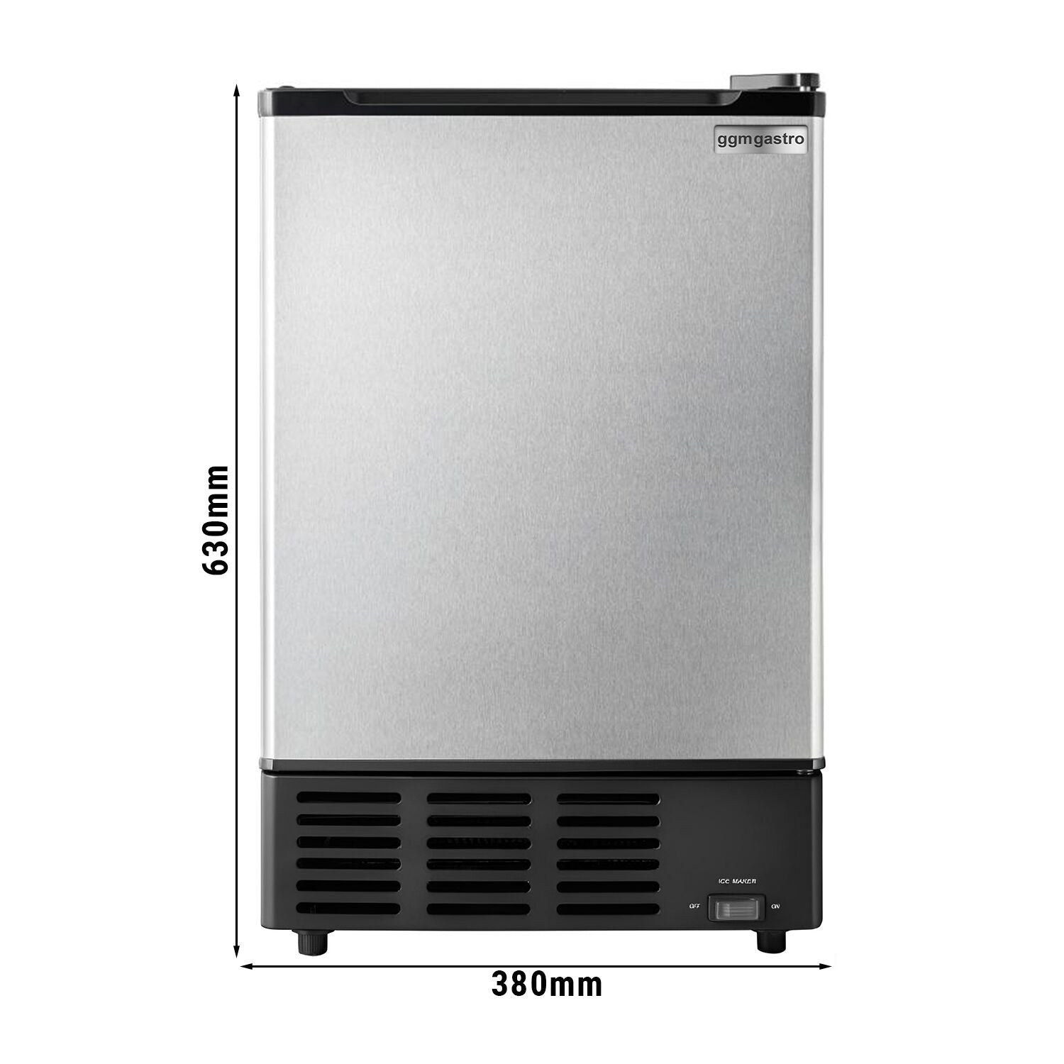 Kostkarka do lodu - półokrągła - 6 kg/24 godz. - Prime Gastro