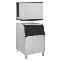 Kostkarka do lodu - kostki - 212 kg /24 godz. - włącznie z pojemnikiem do przechowywania lodu