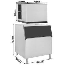 Eiswürfelbereiter - Würfel - 403 kg/24 h - inkl. Eisvorratsbehälter
