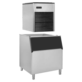 Kostkarka do lodu - 335 kg / 24godz. - włącznie z pojemnikiem do przechowywania lodu - Prime Gastro