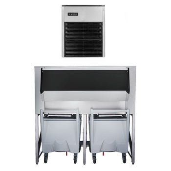 Kostkarka do lodu - 335 kg / 24godz. - włącznie z pojemnikiem do przechowywania lodu - Prime Gastro