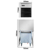 Commercial Ice Machine - Nugget - 335 kg/24 h - incl. ice storage container & transport trolley