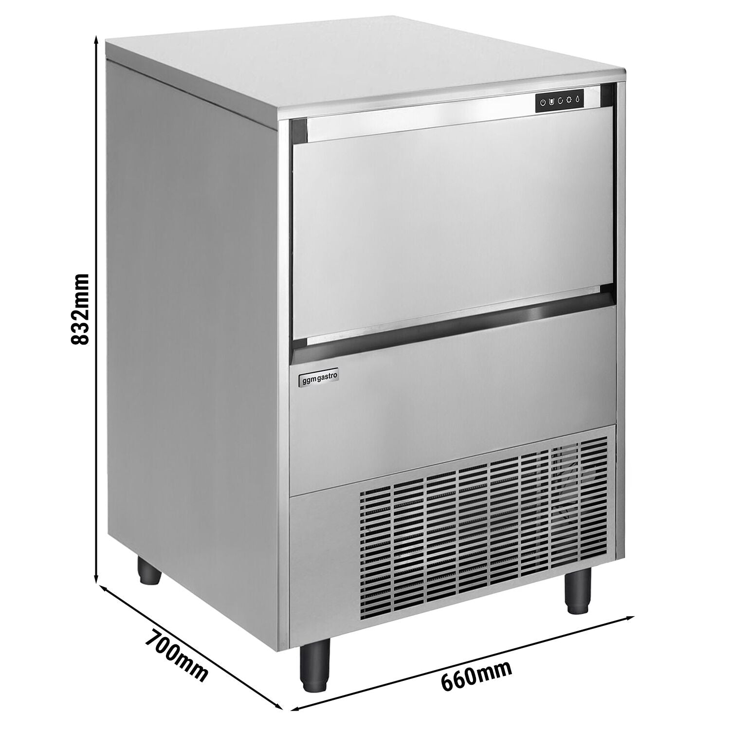 Kostkarka do lodu - kostki - 99 kg/24 godz. - Prime Gastro