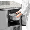 Stół chłodniczy do pizzy ECO – 935 x 700 mm – z 2 drzwiami