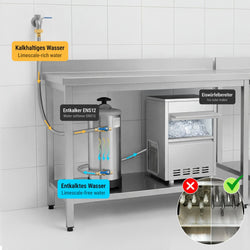 Kostkarka do lodu - cylindry - 57 kg/24 h - z pompą odpływową